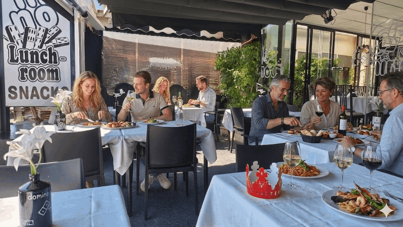 Our cozy outdoor terrace